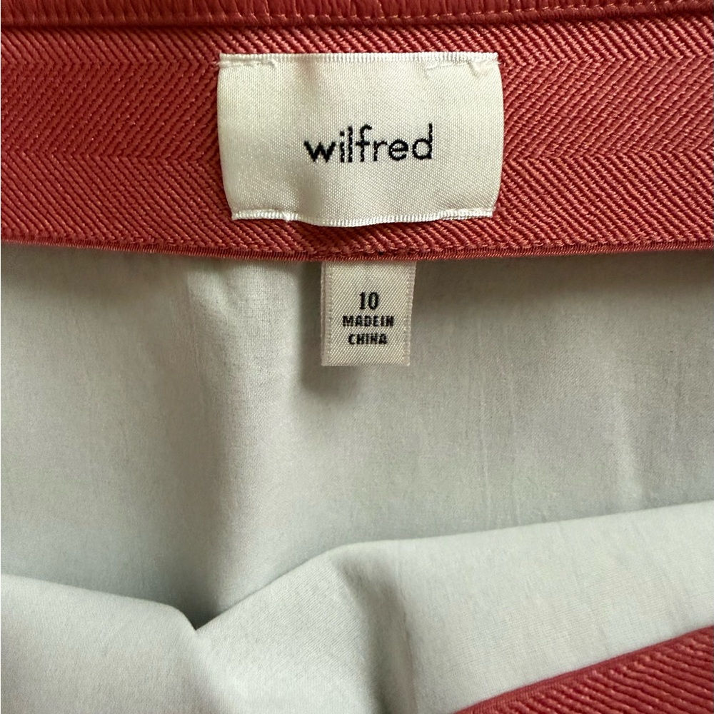 Aritzia Wilfred Cinder Red Mini Skirt - NWT! - Picture 6 of 7